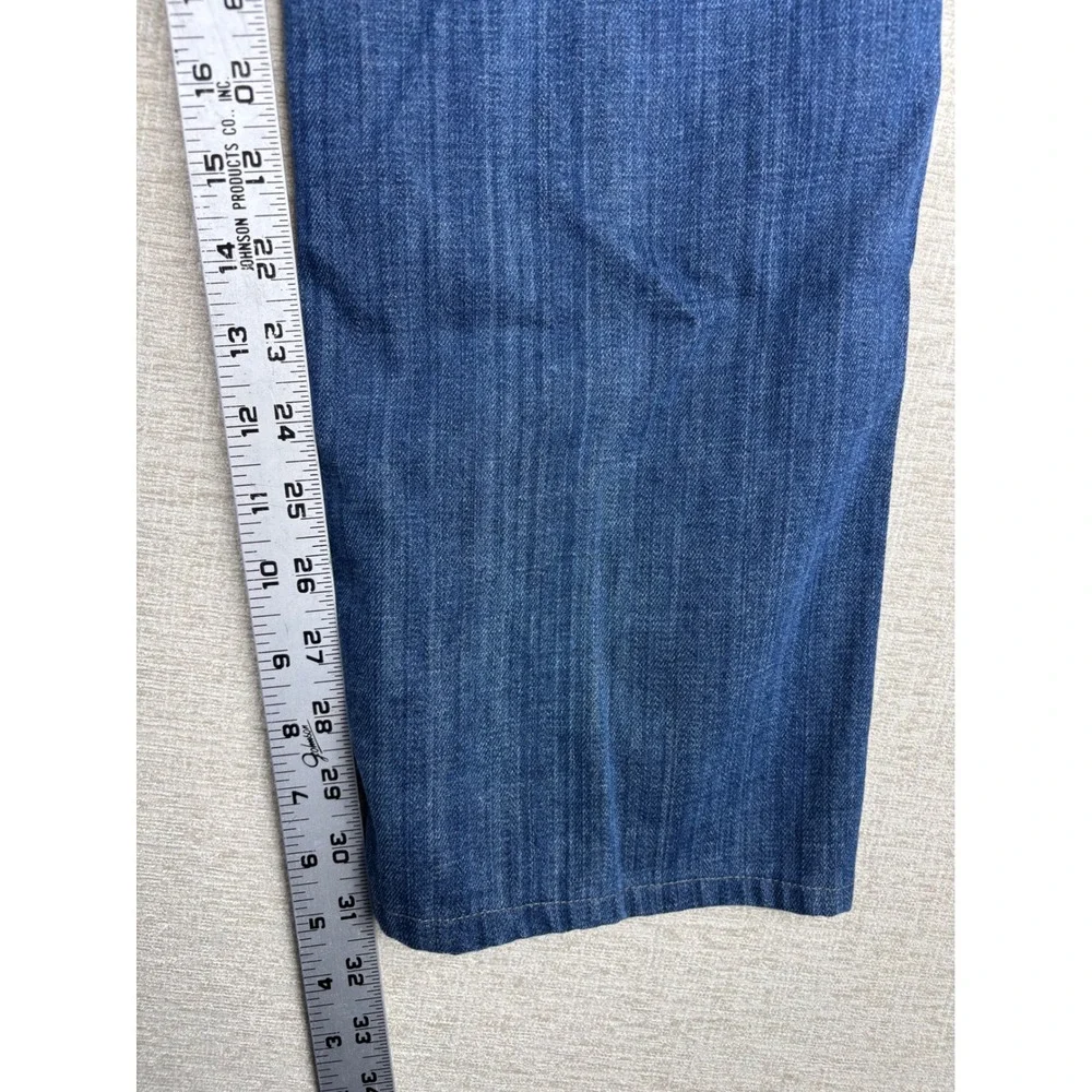 7 For All Mankind Mens 31x31 Standard Straight Leg Blue Cotton Button Fly Jeans